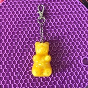 Yellow Gummy Bear Keychain